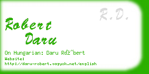 robert daru business card
